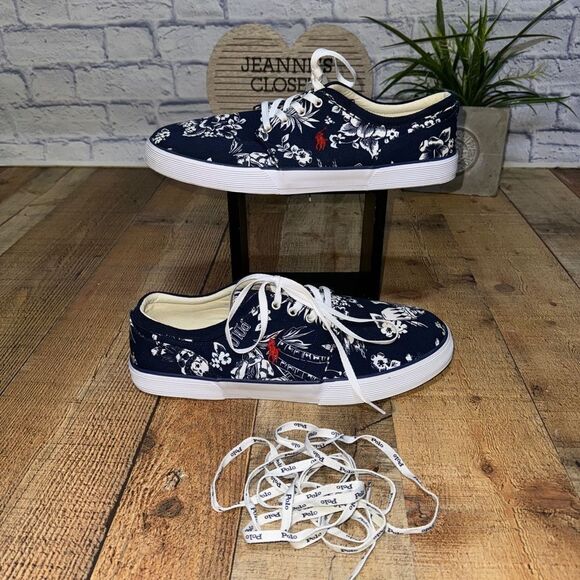 Ralph Lauren Mens Faxon low Oval Mesh Trainers - Picture 1 of 12